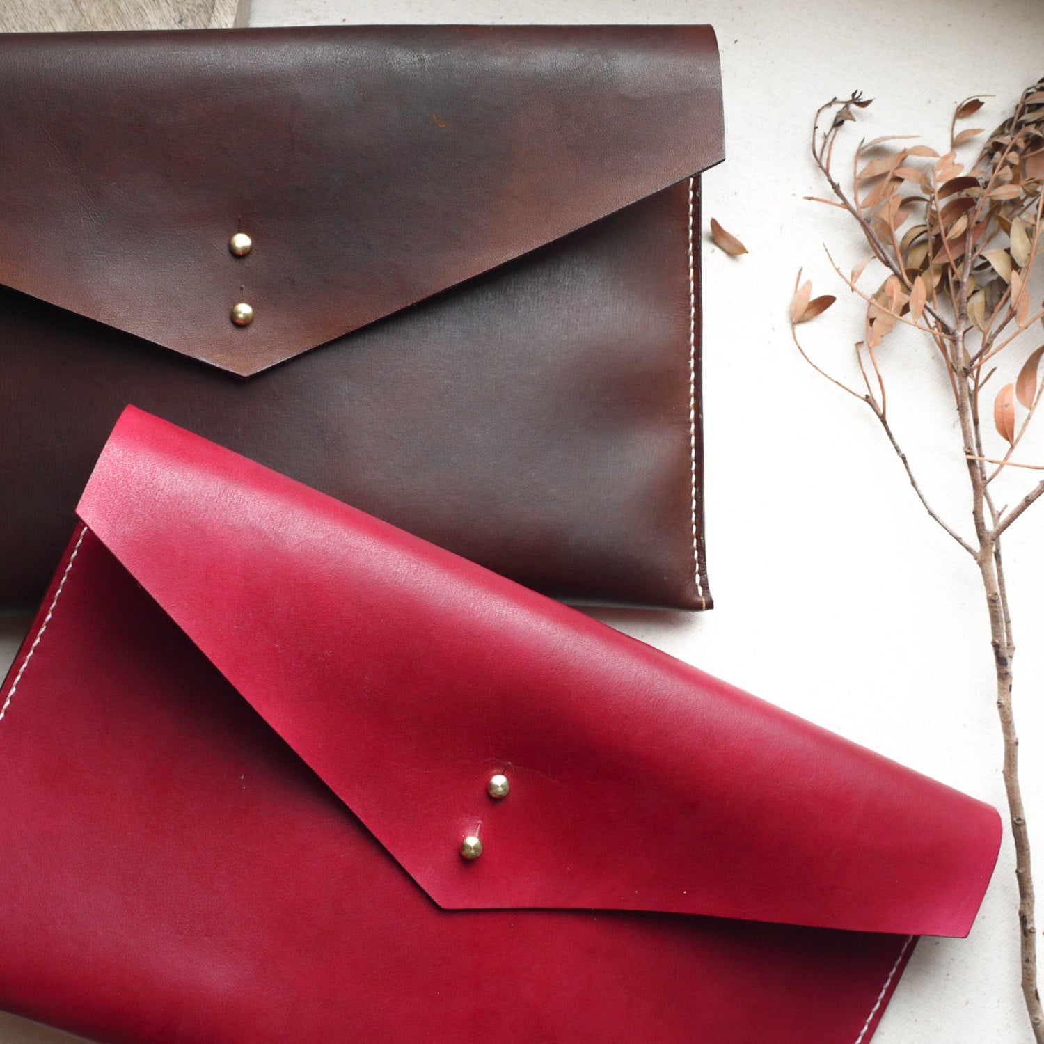 Leather Envelope Clutch – Tori Lo